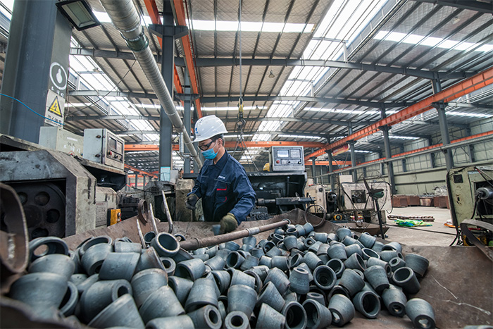 古交网架配件-锥头加工车间